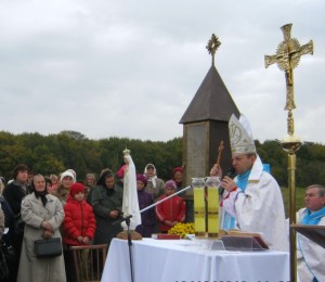 UKRAINA, BEYZYMY, POŚWIĘCENIE KAPLICZKI BŁ. JANA BEYZYMA